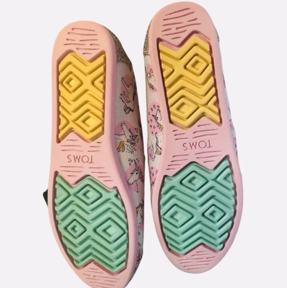 Toms Classic Pastel Shimmer Unicorn Print - Picture 6 of 7